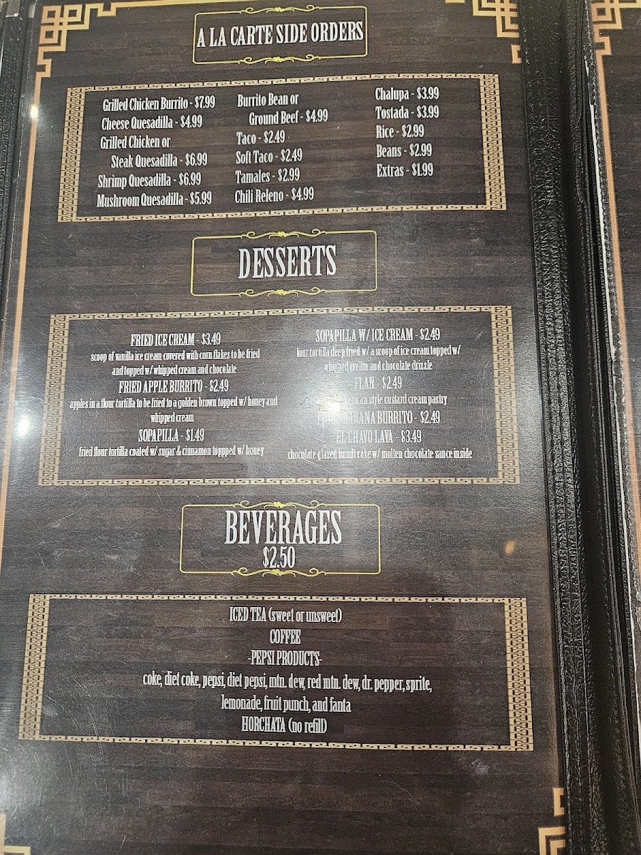 Las Brisas Mexican Restaurant Menu - Image 3